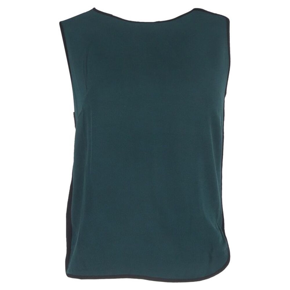 Sandro Sleeveless Blouse in Green Viscose